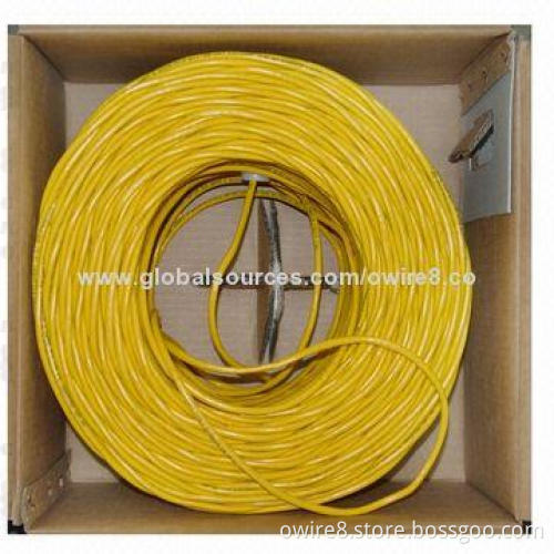 SFTP Cat5e Cable, 24AWG Copper, PET + AL Foil Shielding with UL Mark